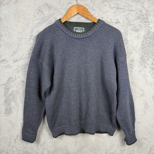 Woolrich Vtg Womens Sweater Chunky Knit Large Wool 85% Wool Pullover Preppy